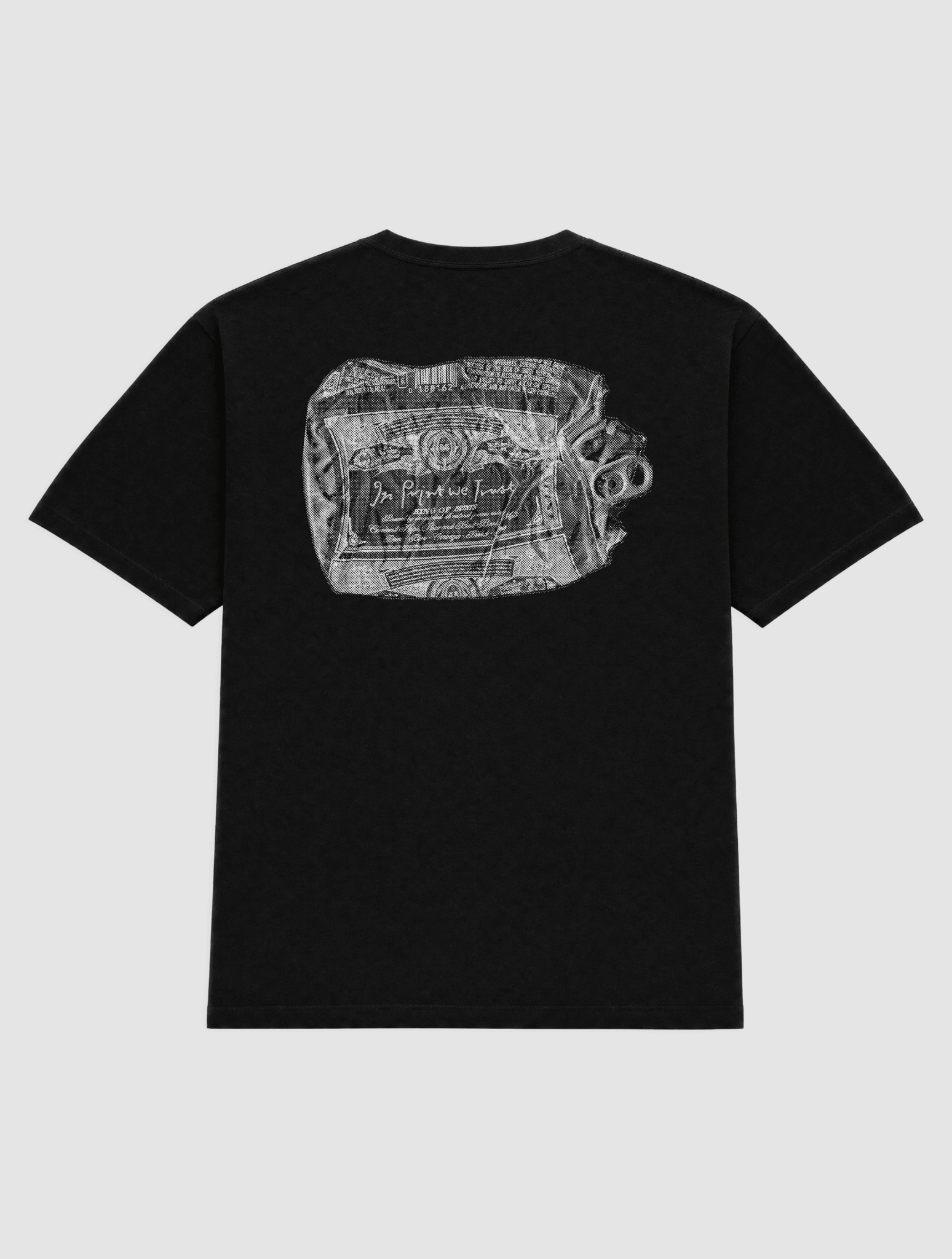 beer can heavyweight tee - In Print We Trust