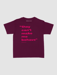 behave baby tee - In Print We Trust