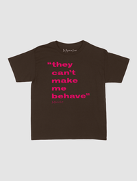 behave baby tee - In Print We Trust