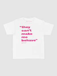 behave baby tee - In Print We Trust