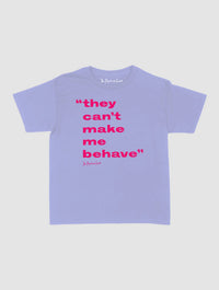 behave baby tee - In Print We Trust