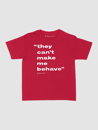 behave baby tee - In Print We Trust