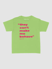 behave baby tee - In Print We Trust