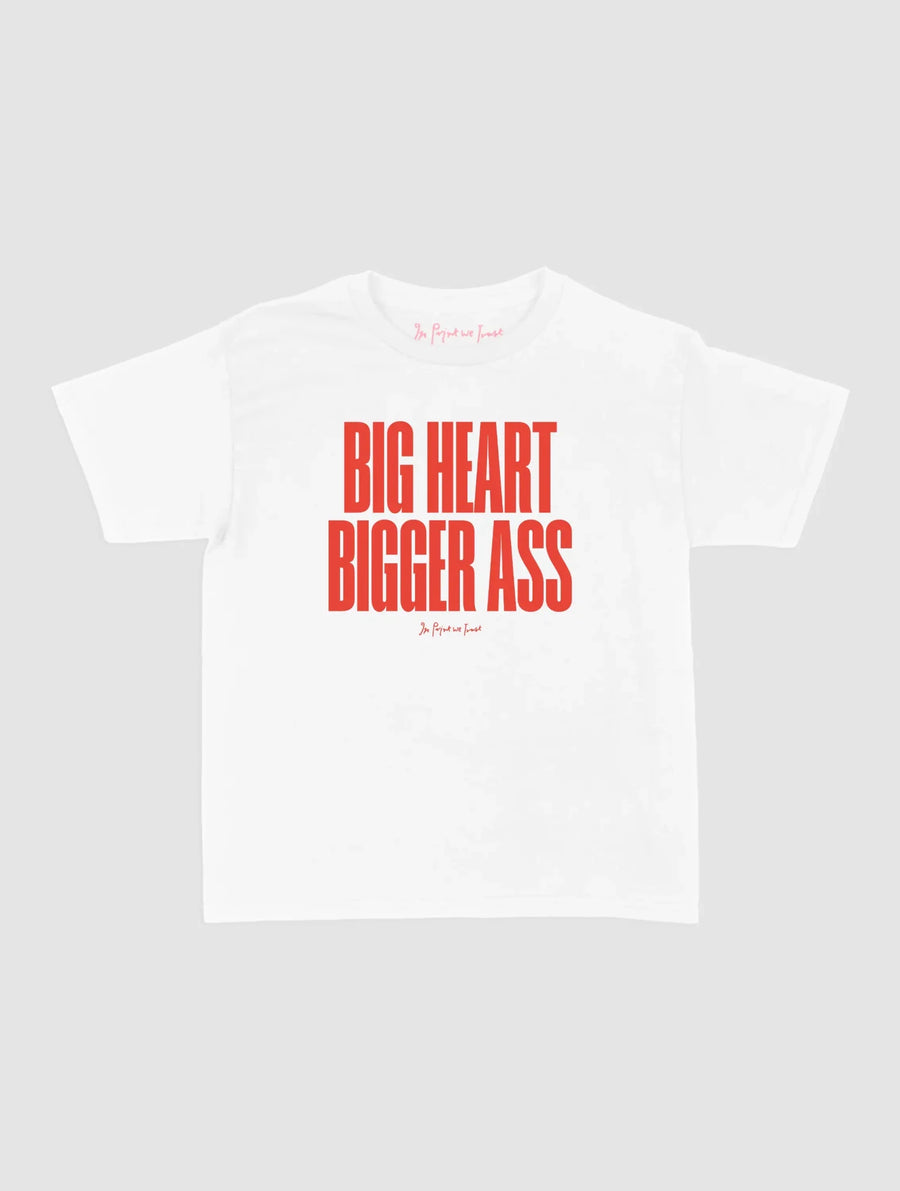 big heart baby tee - In Print We Trust