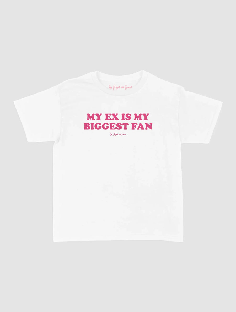 biggest fan baby tee - In Print We Trust