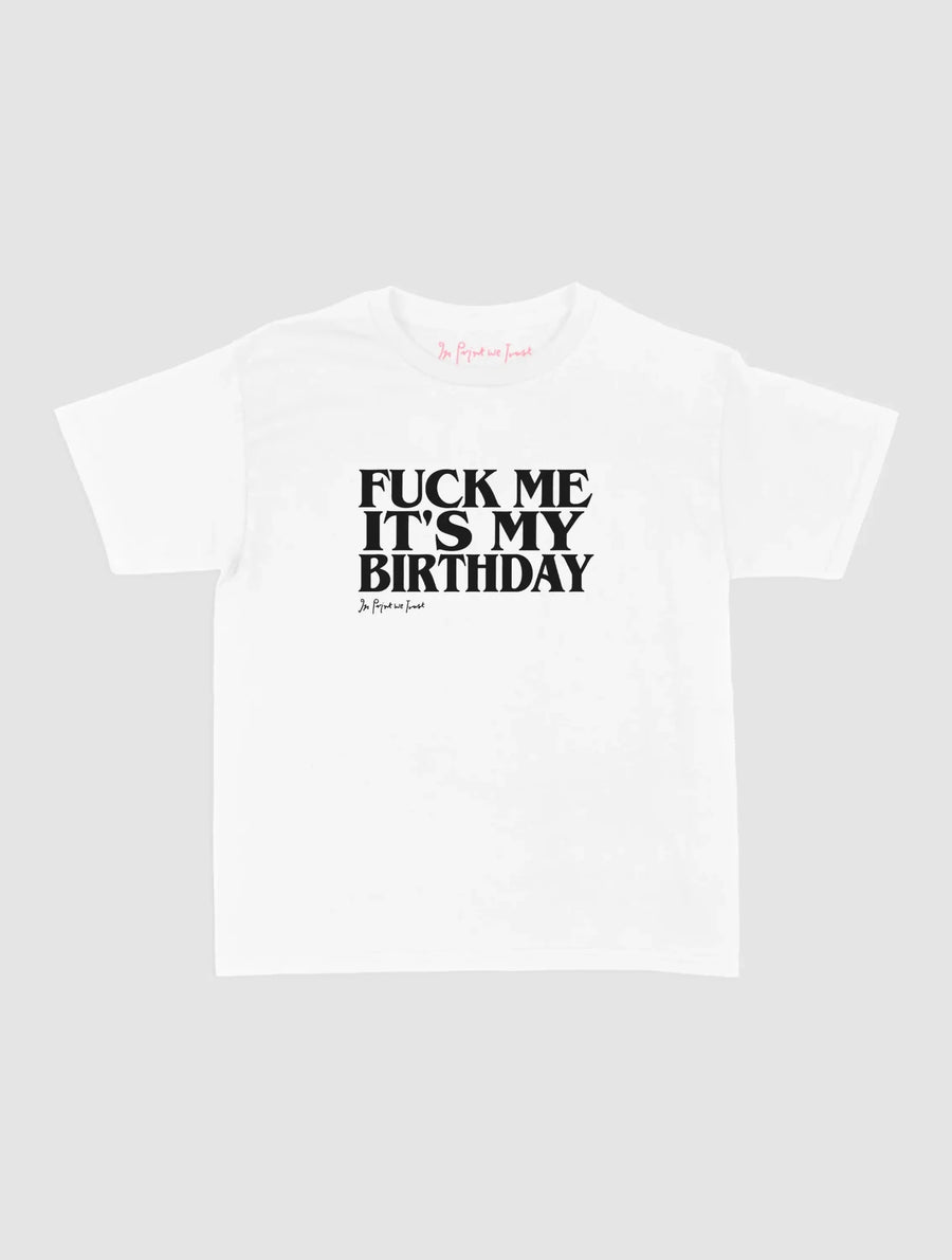 birthday baby tee - In Print We Trust
