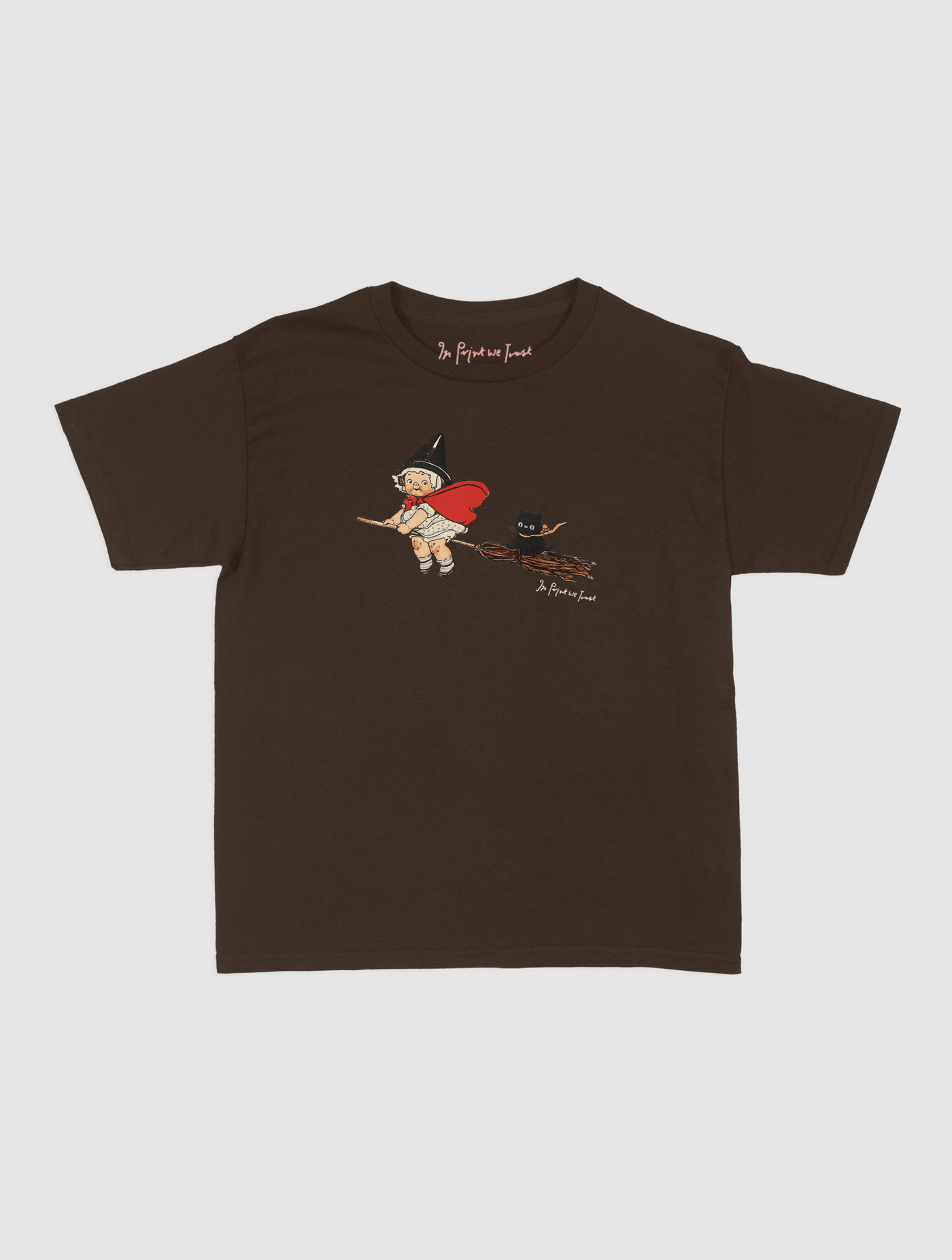 black cat baby tee - In Print We Trust