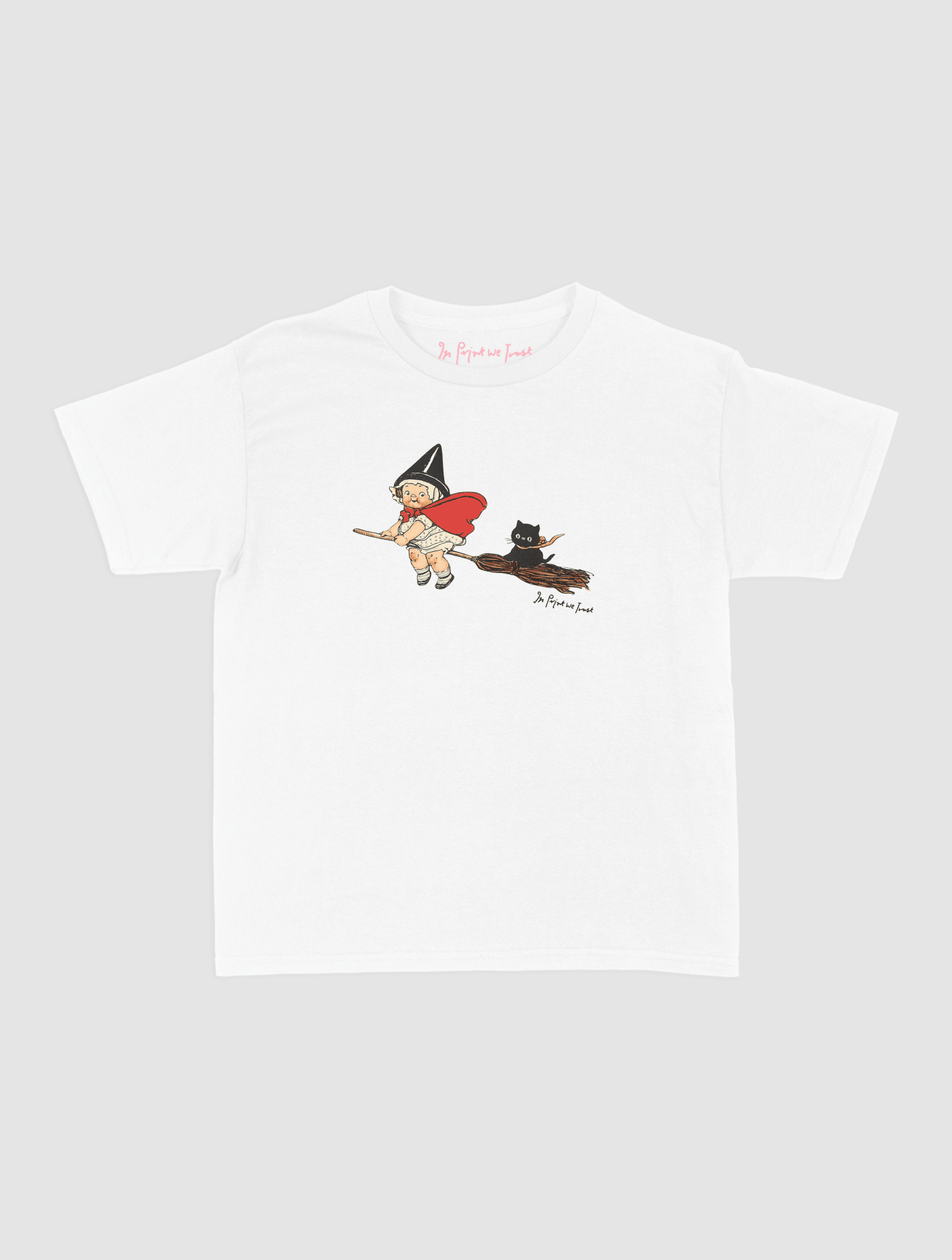 black cat baby tee - In Print We Trust