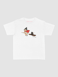 black cat baby tee - In Print We Trust