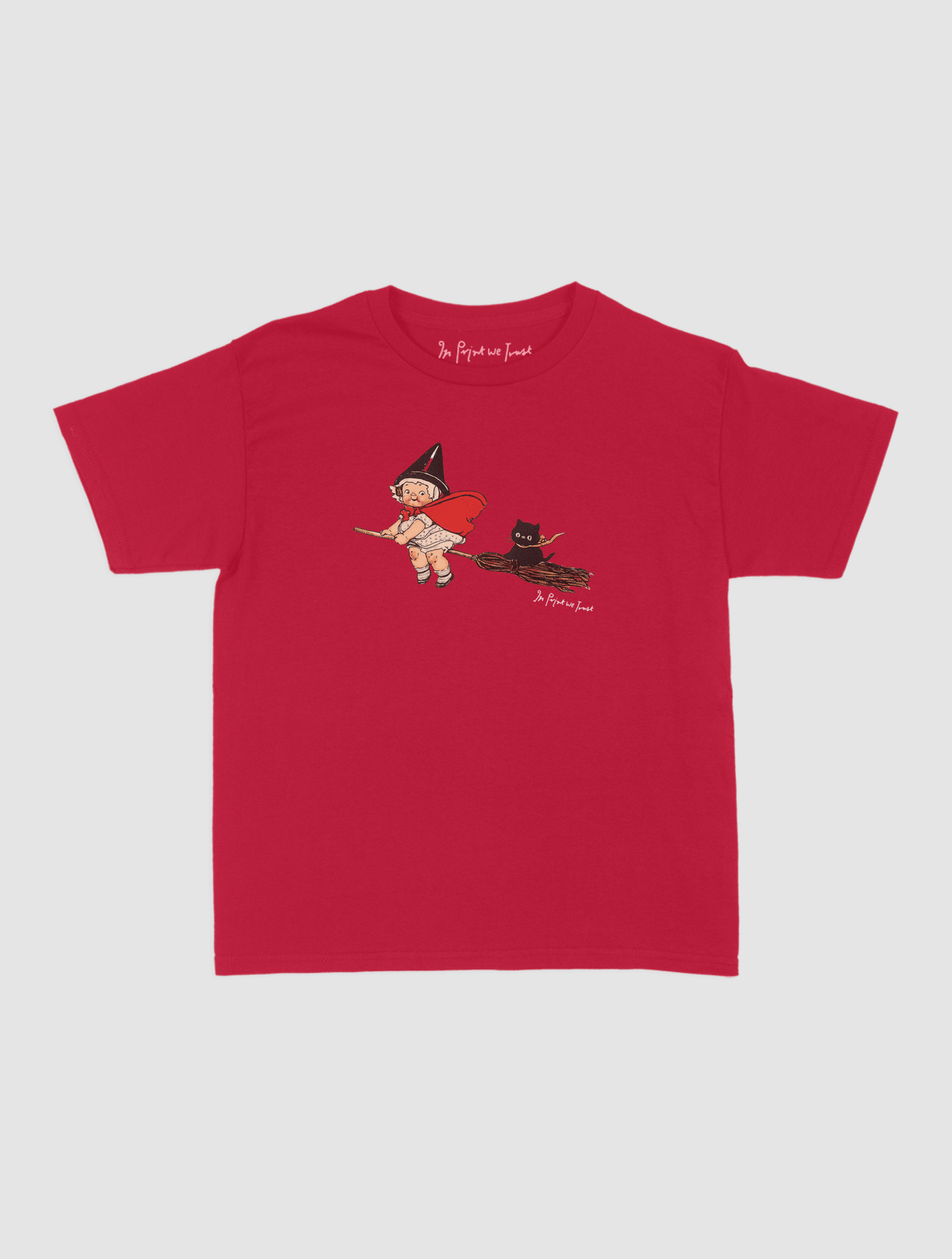 black cat baby tee - In Print We Trust