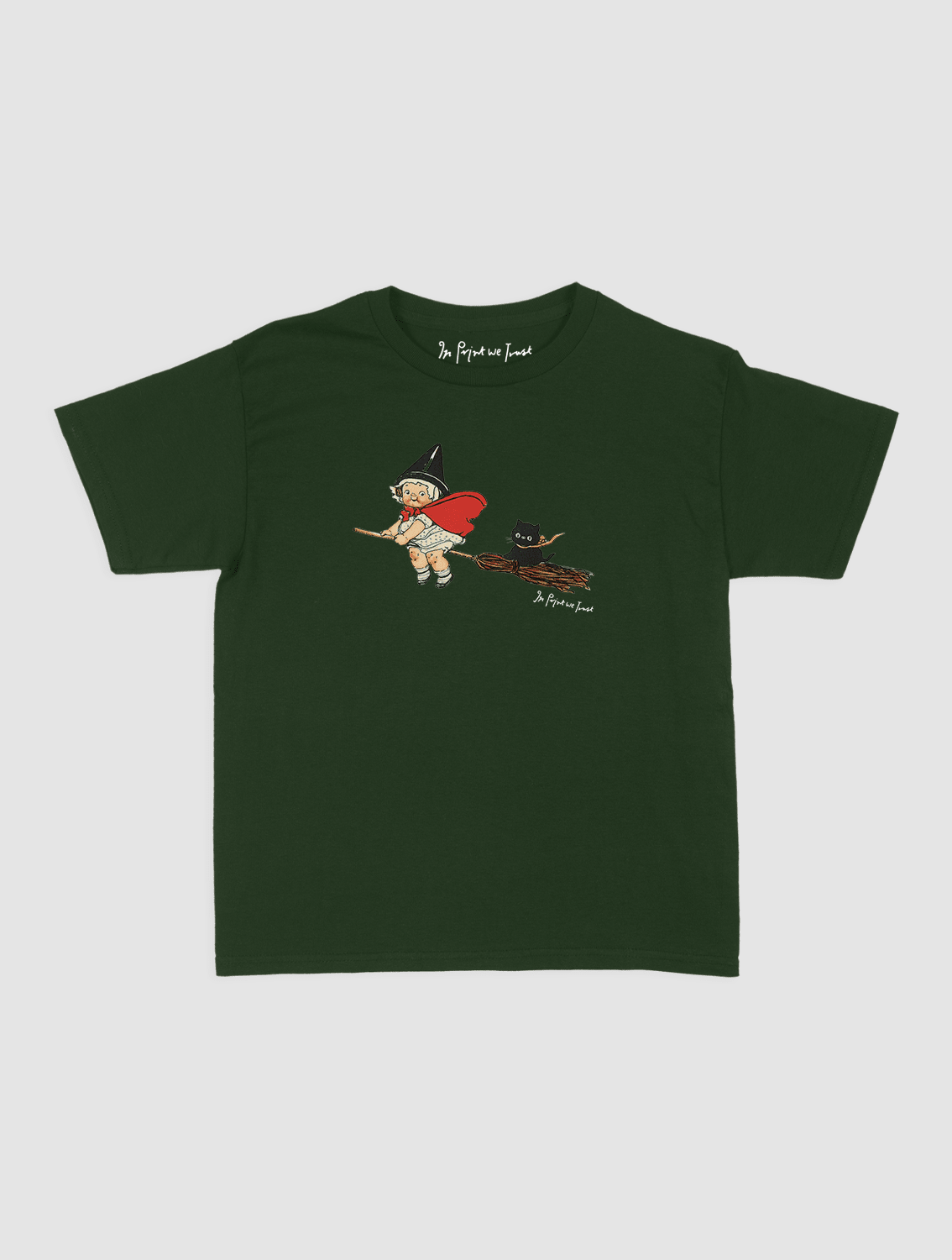 black cat baby tee - In Print We Trust