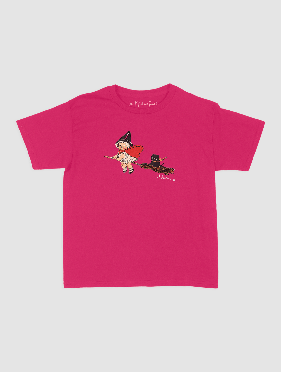 black cat baby tee - In Print We Trust