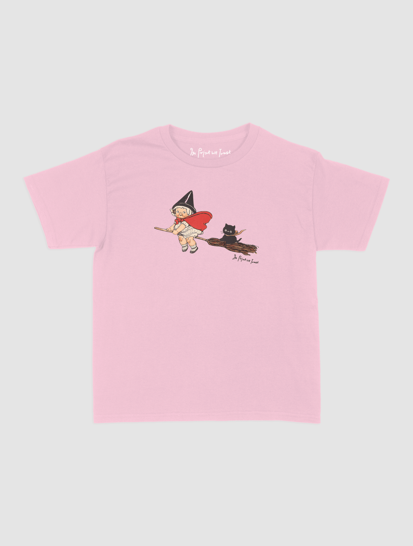 black cat baby tee - In Print We Trust