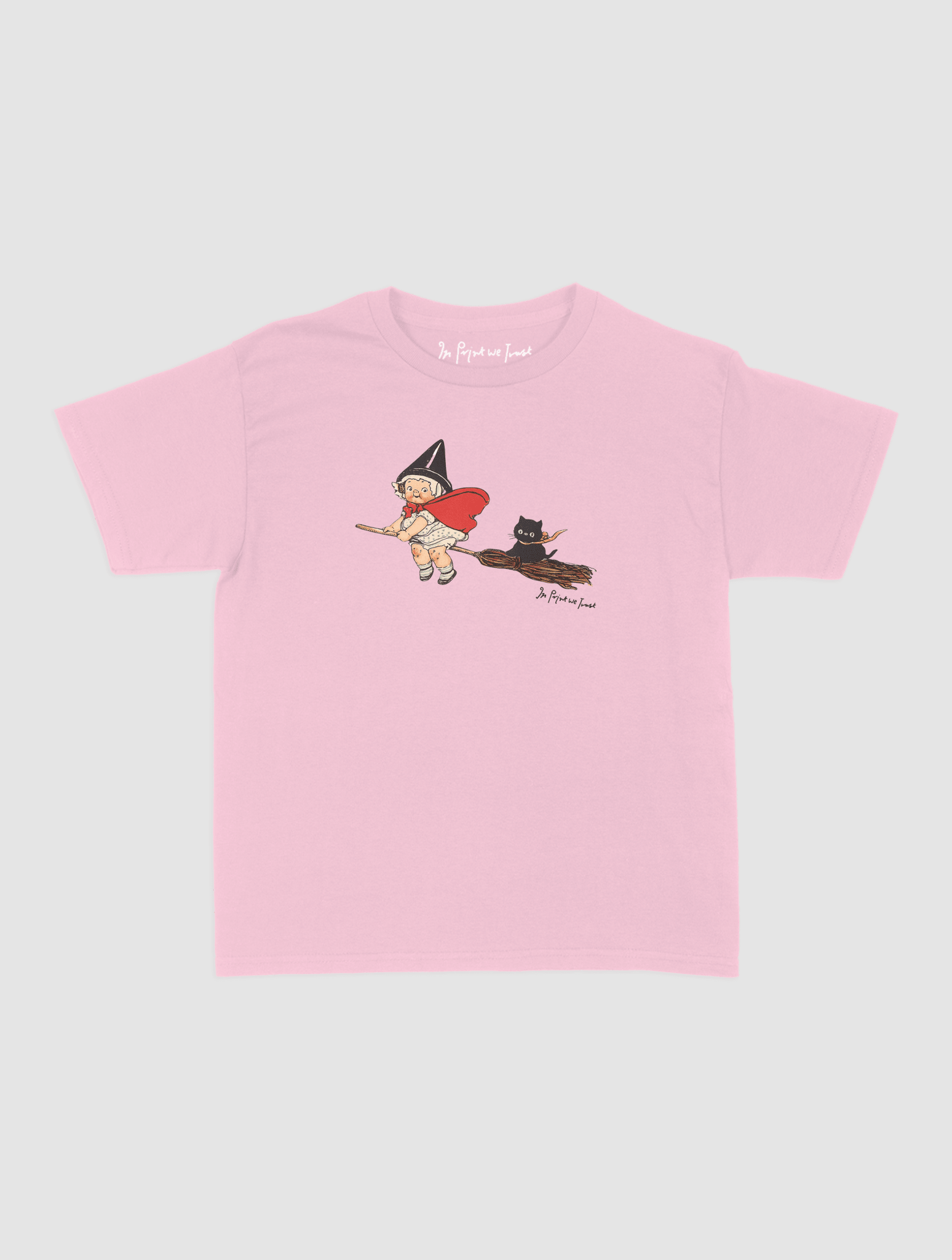 black cat baby tee - In Print We Trust