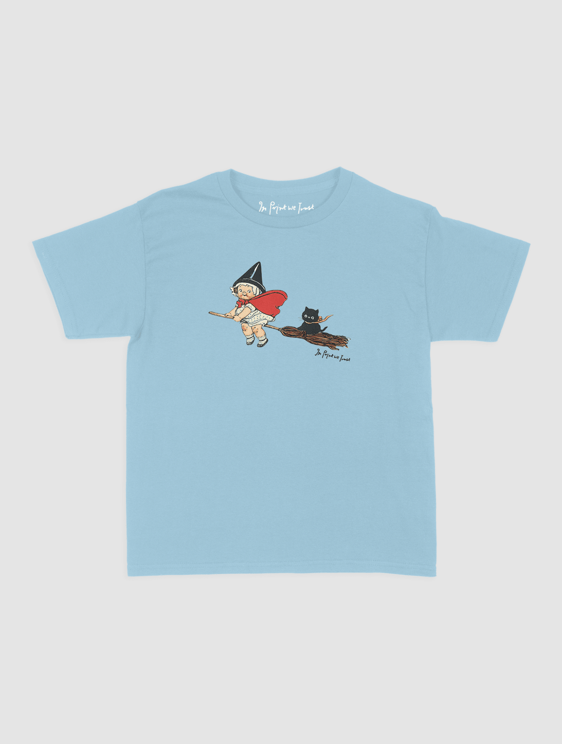 black cat baby tee - In Print We Trust