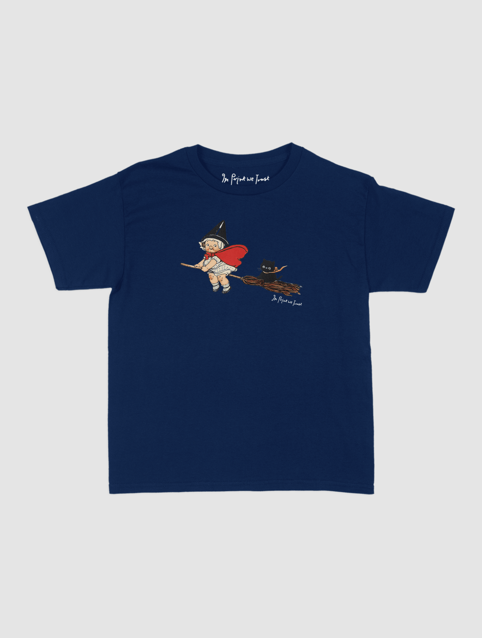black cat baby tee - In Print We Trust