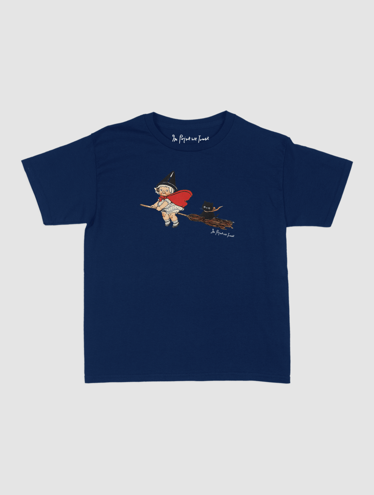 black cat baby tee - In Print We Trust