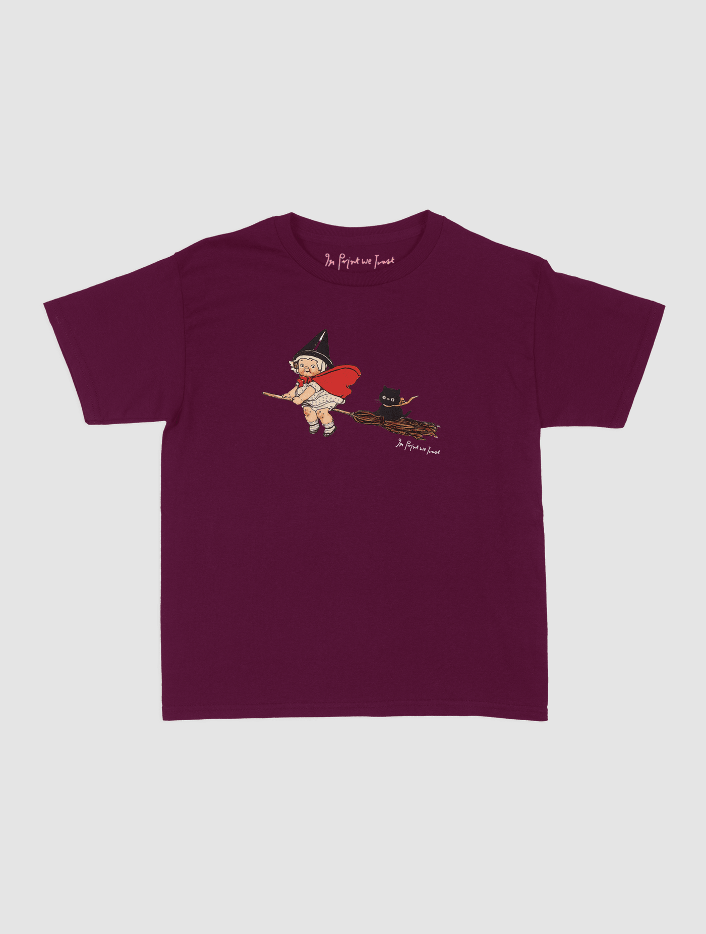 black cat baby tee - In Print We Trust