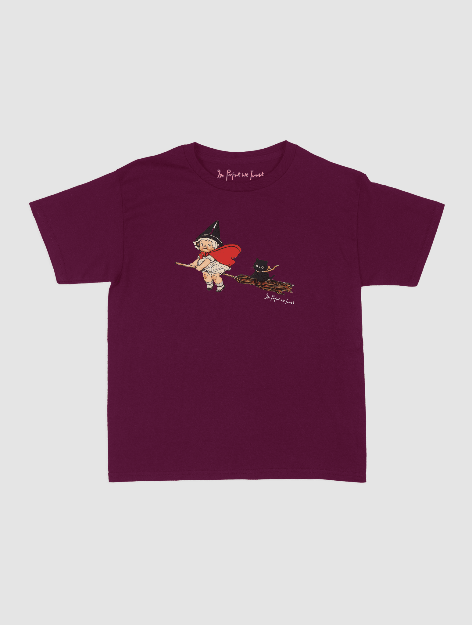 black cat baby tee - In Print We Trust