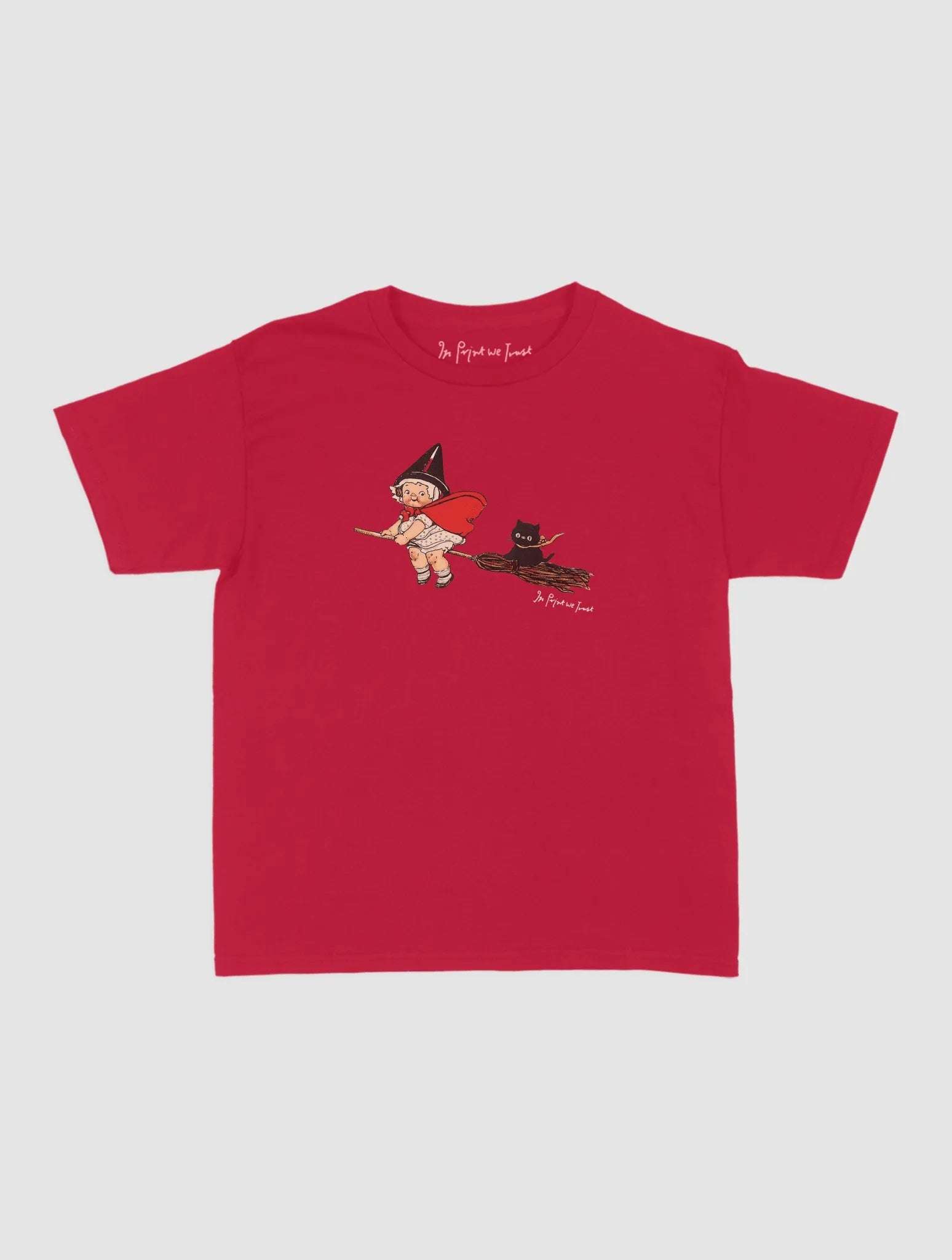 black cat baby tee - In Print We Trust