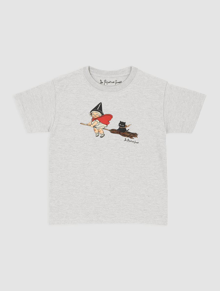 black cat baby tee - In Print We Trust