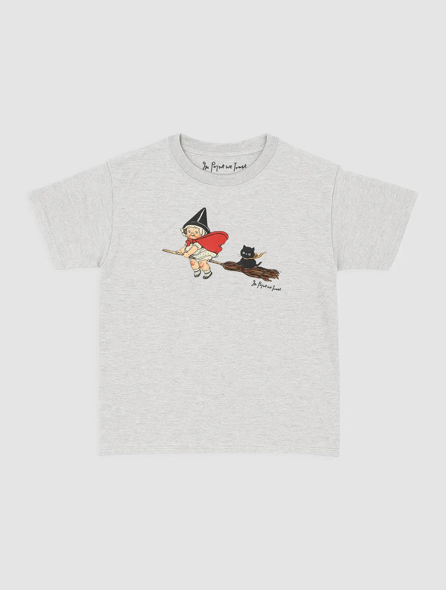 black cat baby tee - In Print We Trust
