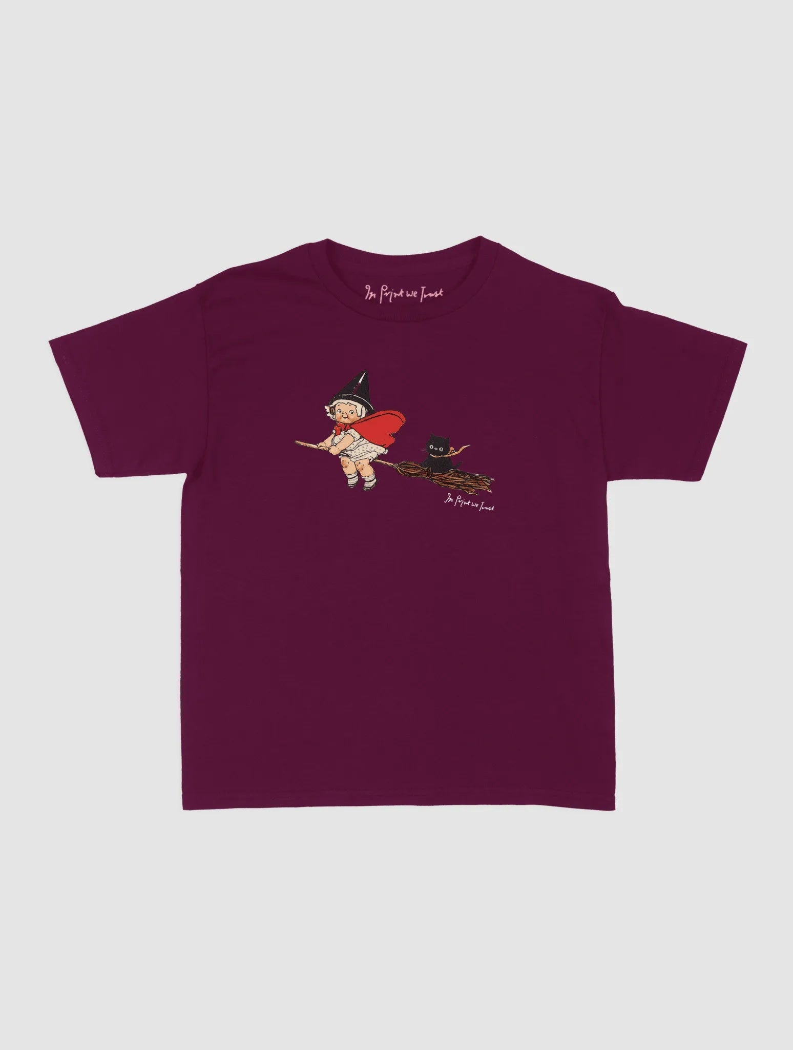black cat baby tee - In Print We Trust