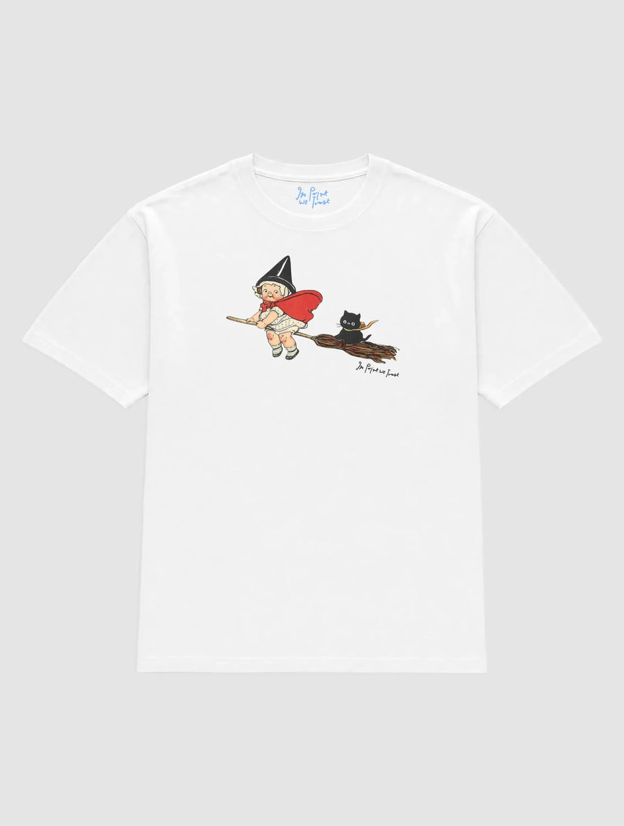 black cat heavyweight tee - In Print We Trust
