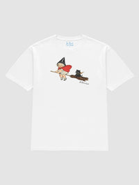 black cat heavyweight tee - In Print We Trust