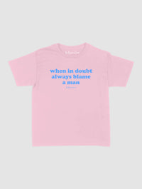 blame baby tee - In Print We Trust