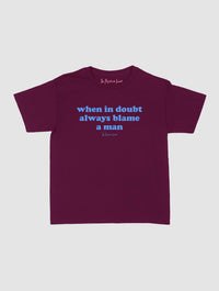 blame baby tee - In Print We Trust