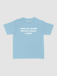 blame baby tee - In Print We Trust