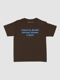 blame baby tee - In Print We Trust
