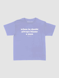 blame baby tee - In Print We Trust