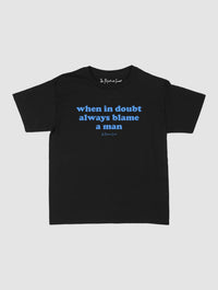blame baby tee - In Print We Trust