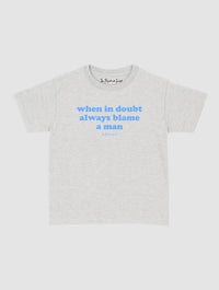 blame baby tee - In Print We Trust