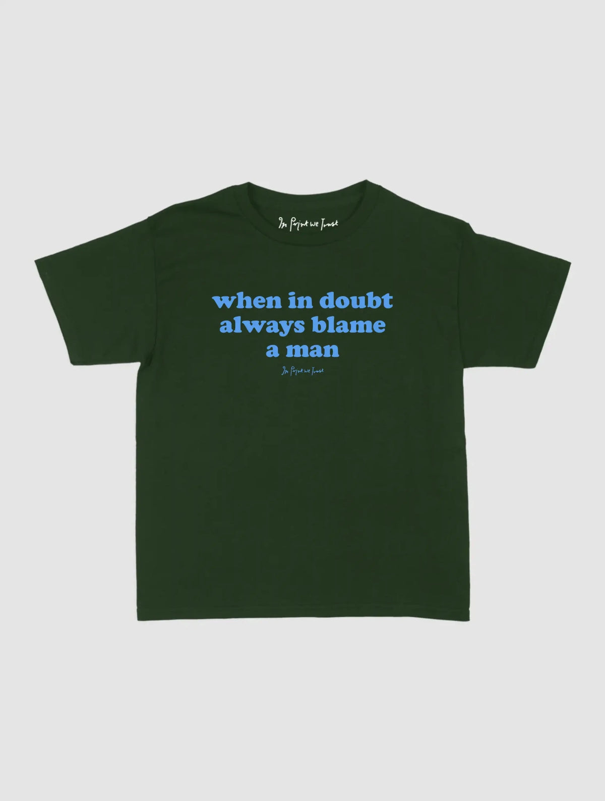 blame baby tee - In Print We Trust