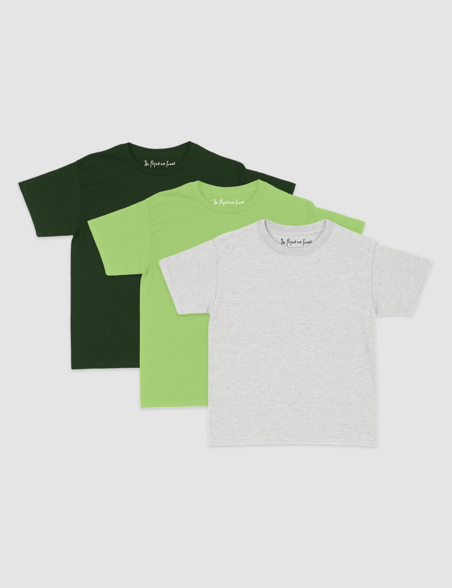 blank baby tee - In Print We Trust