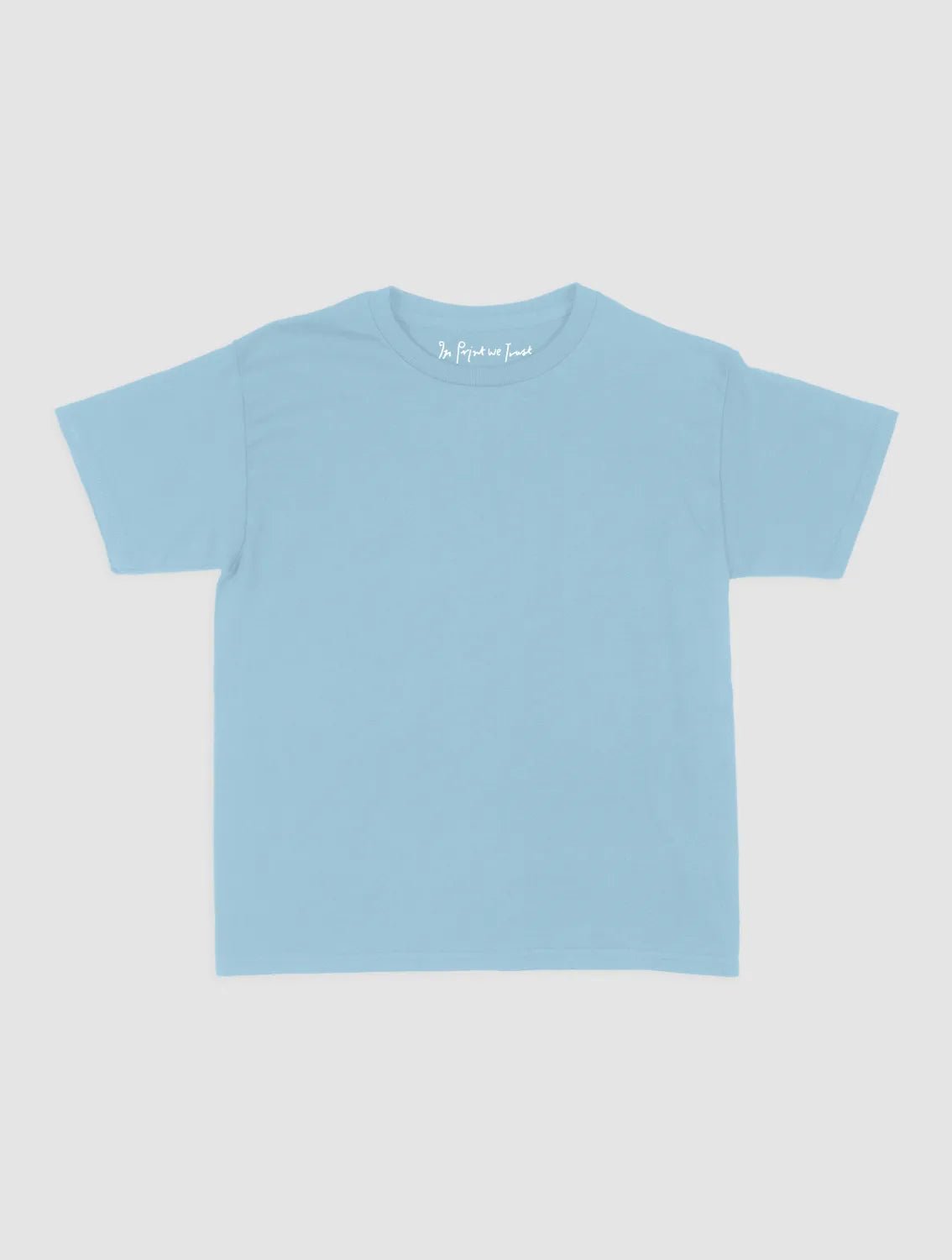 blank baby tee - In Print We Trust