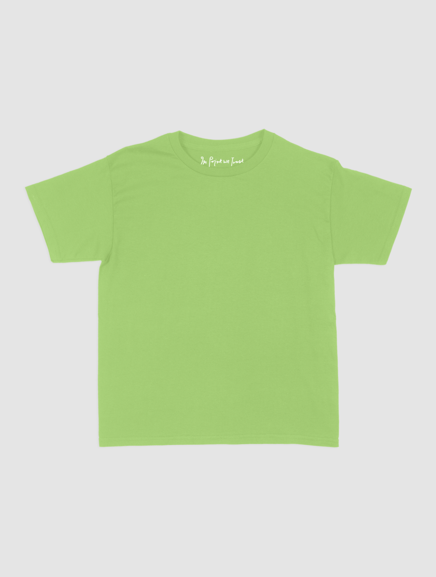 blank baby tee - In Print We Trust