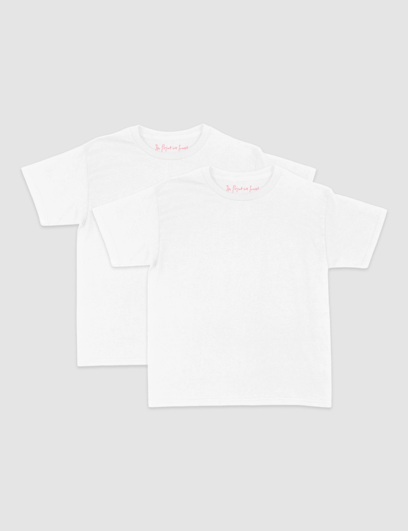 blank baby tee - In Print We Trust