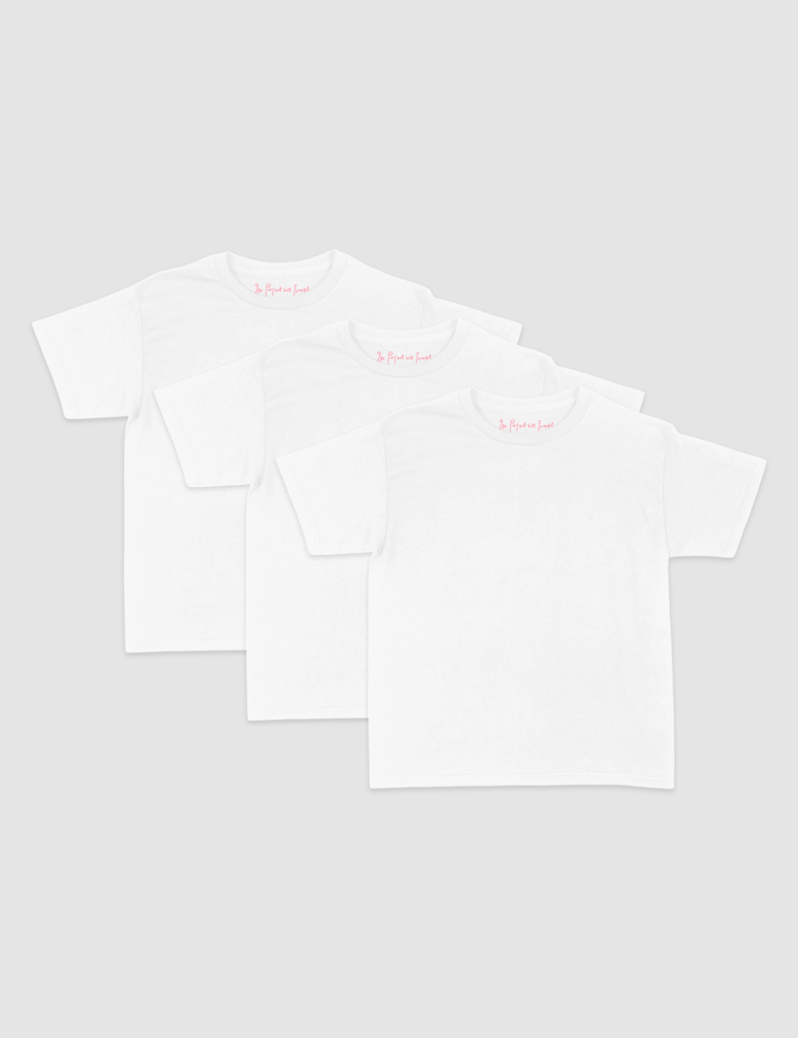 blank baby tee - In Print We Trust