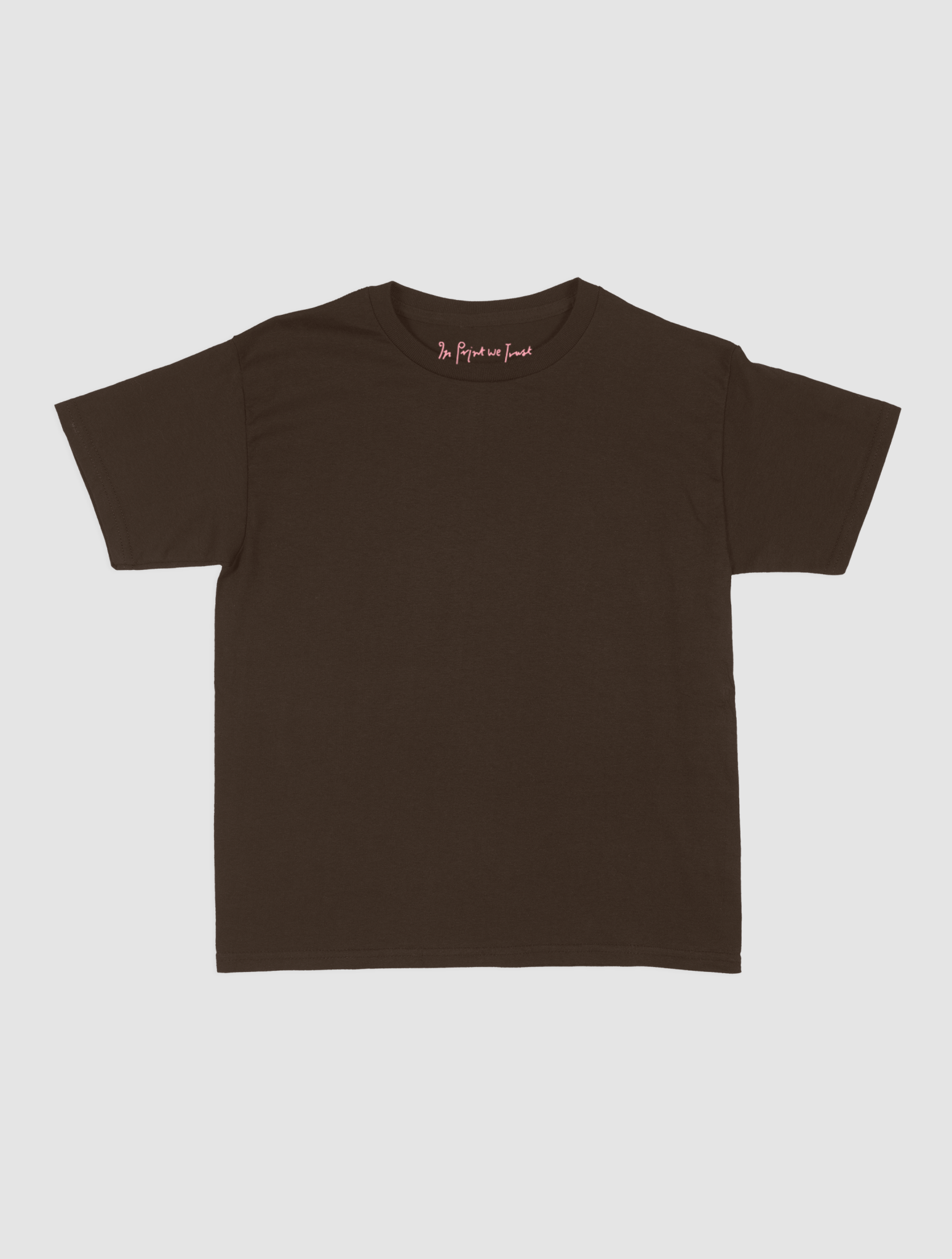 blank baby tee - In Print We Trust