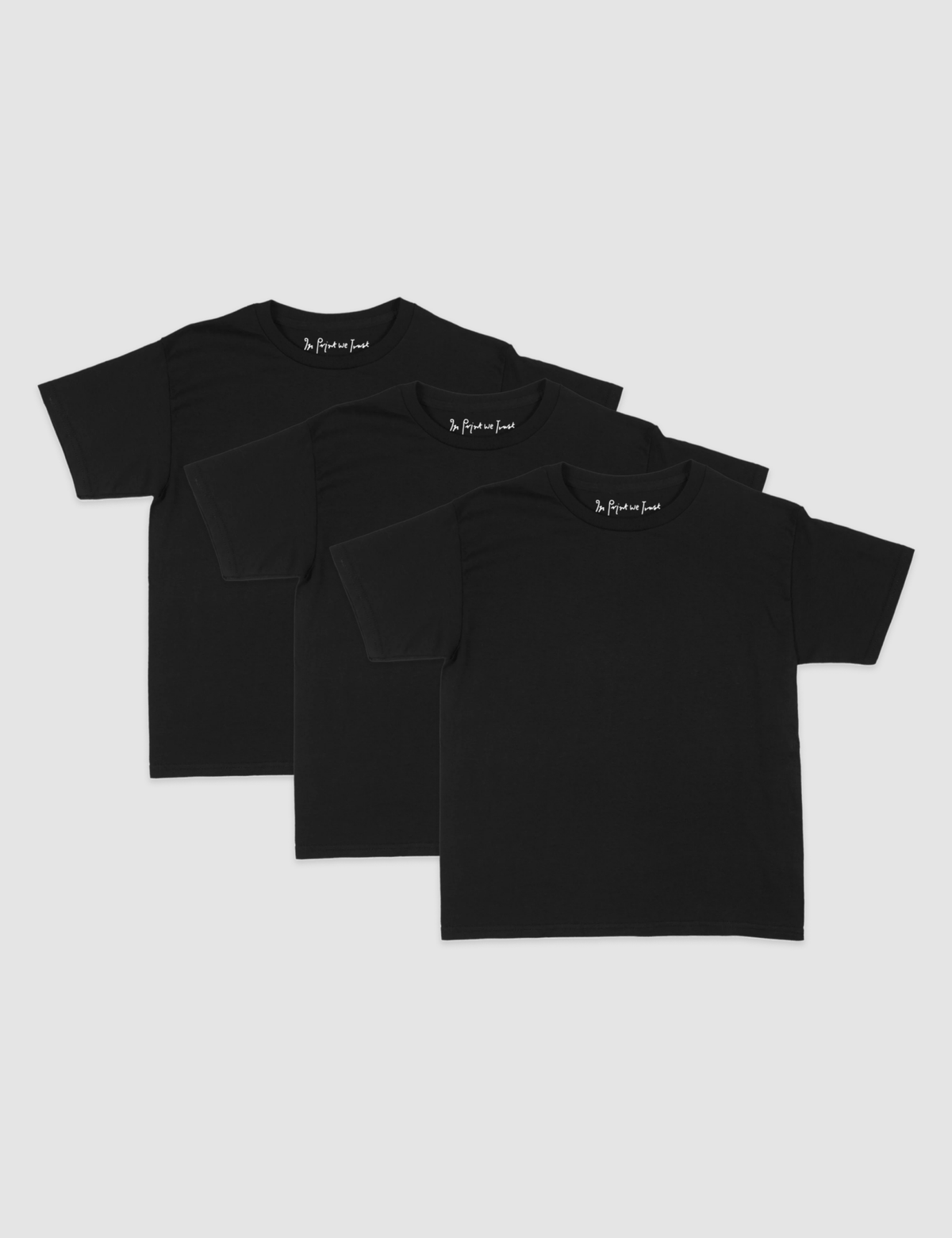 blank baby tee - In Print We Trust