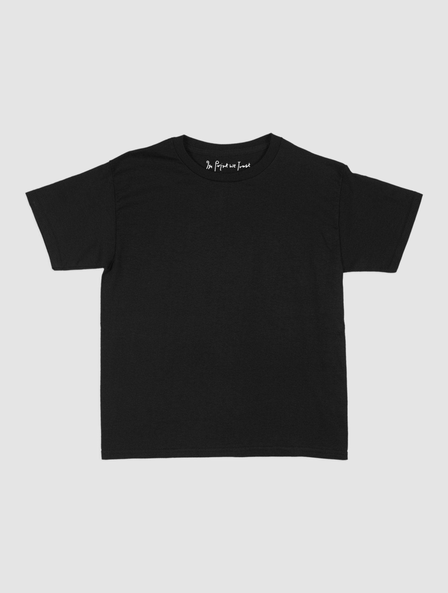 blank baby tee - In Print We Trust