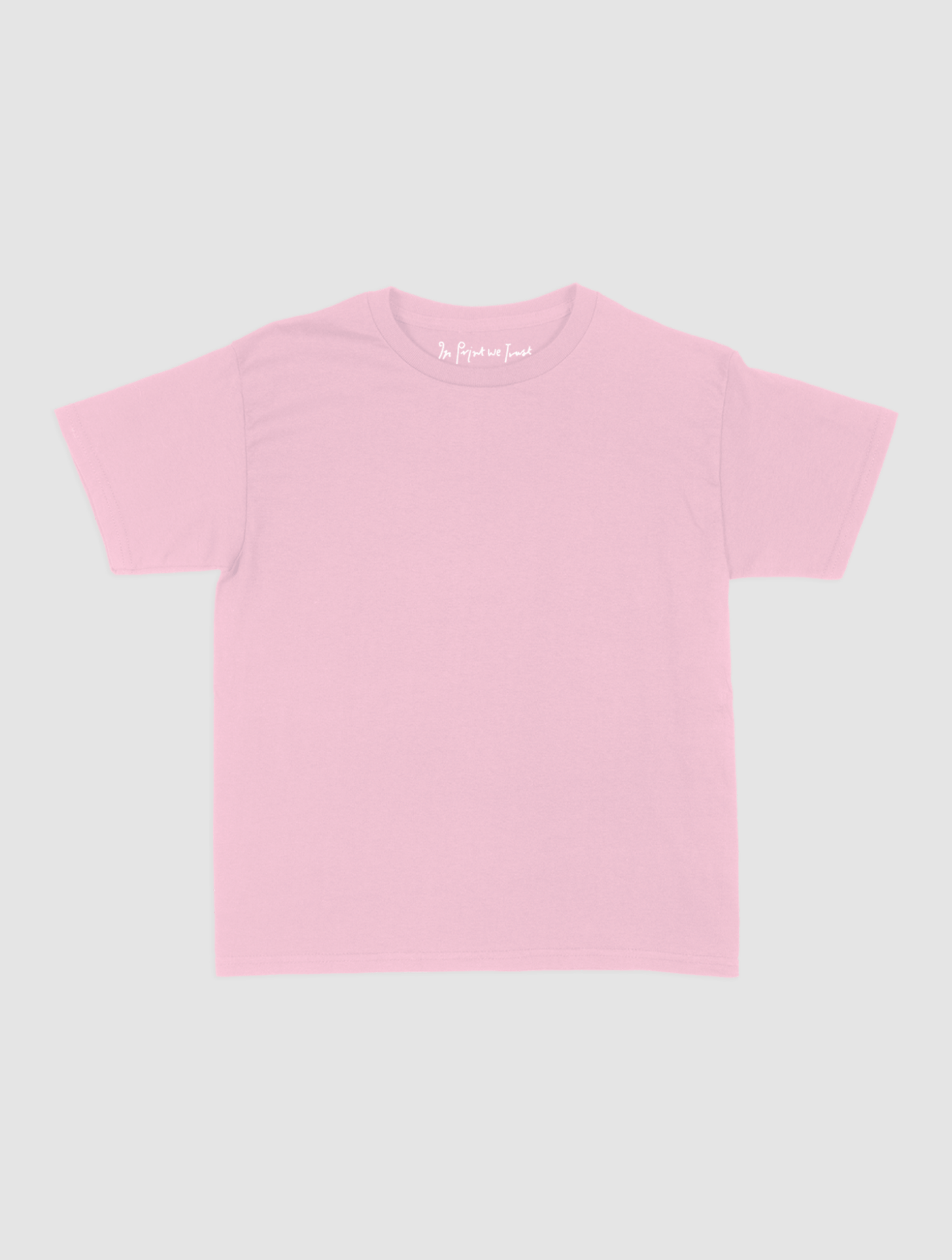 blank baby tee - In Print We Trust