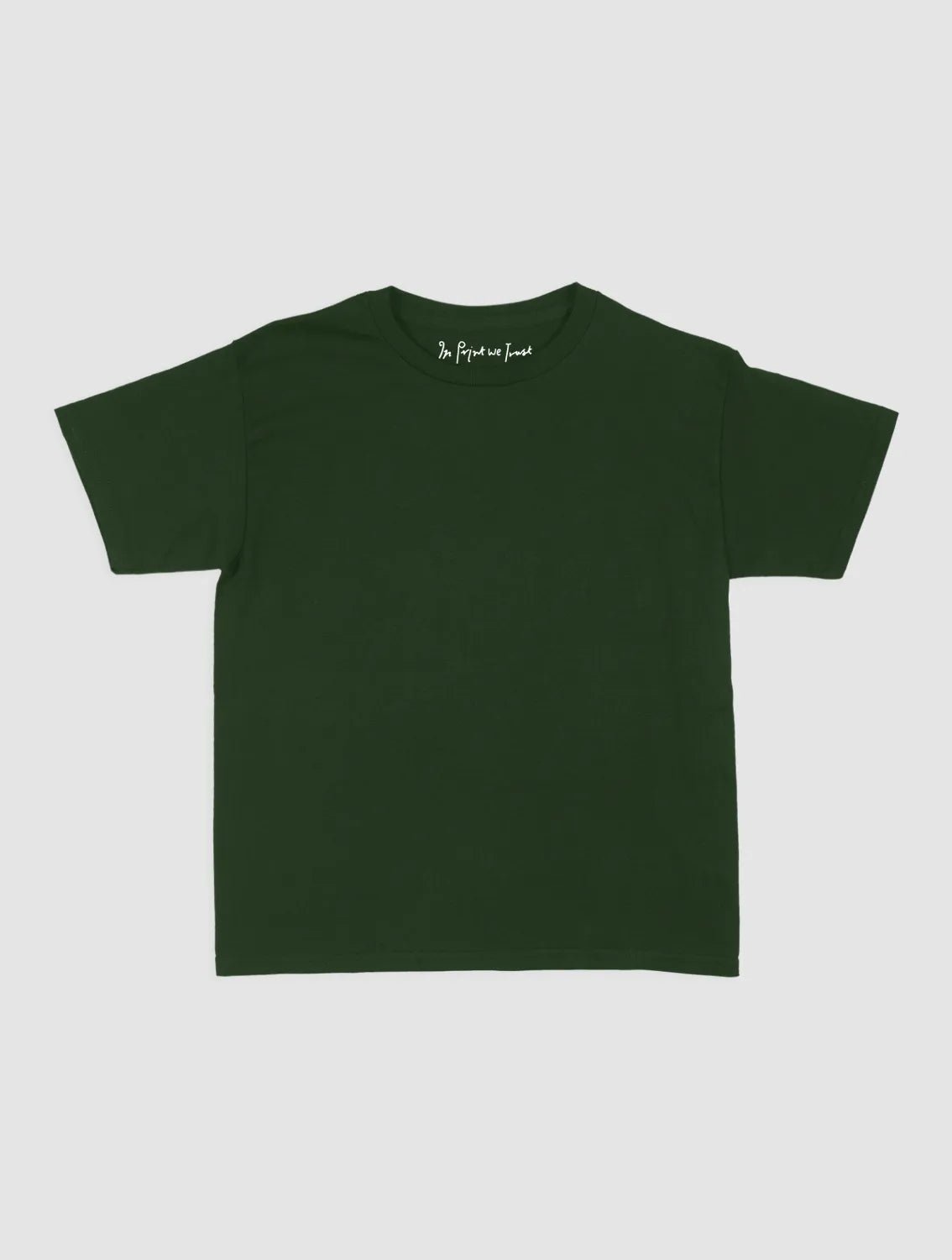 blank baby tee - In Print We Trust
