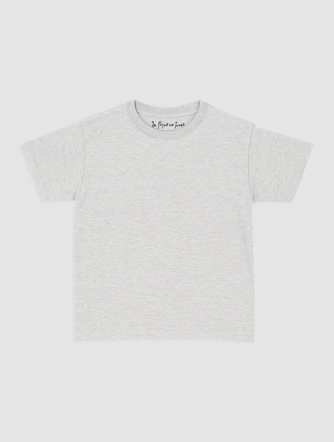 blank baby tee - In Print We Trust