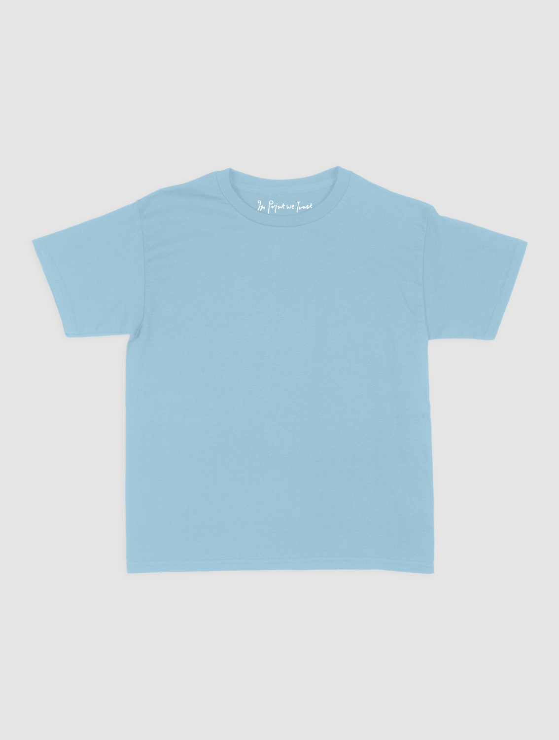 blank baby tee - In Print We Trust