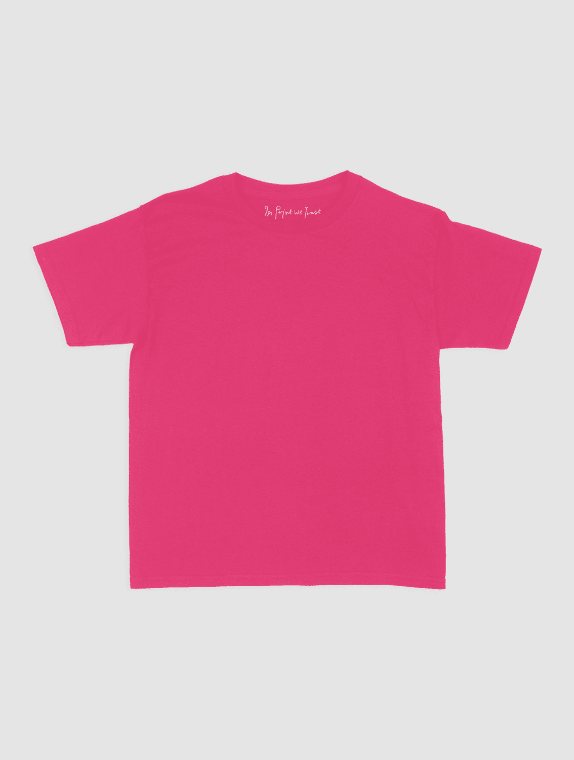 blank baby tee - In Print We Trust